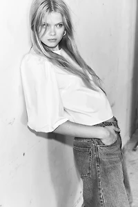 Lyocell-Blend Tie-Detail Blouse