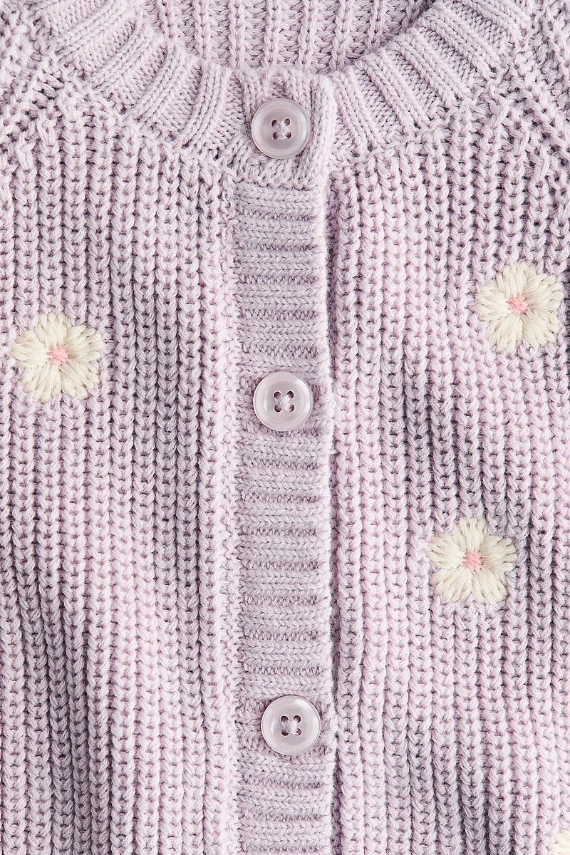 Cardigan with Embroidered Details