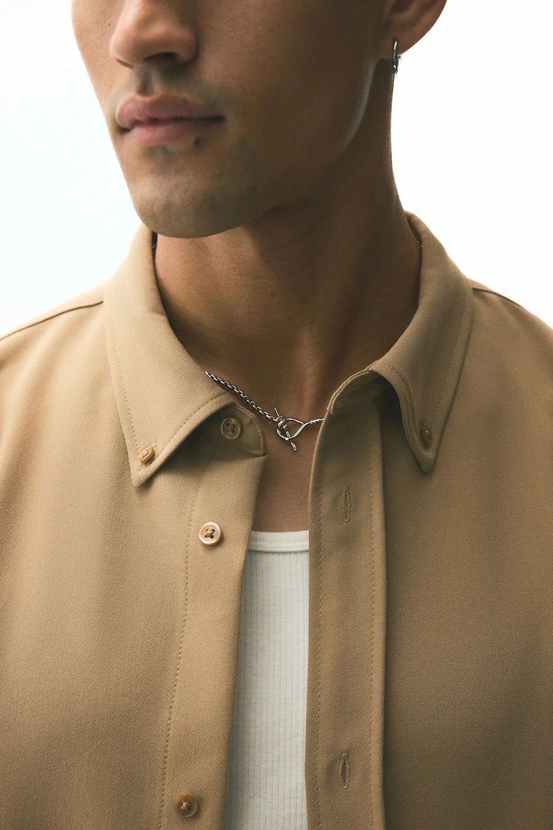 Chemise décontractée en sergé