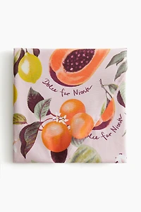 Round Water-Repellent Tablecloth