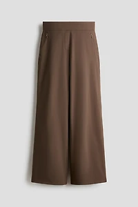 Four-Way Stretch Wide-Cut Pants