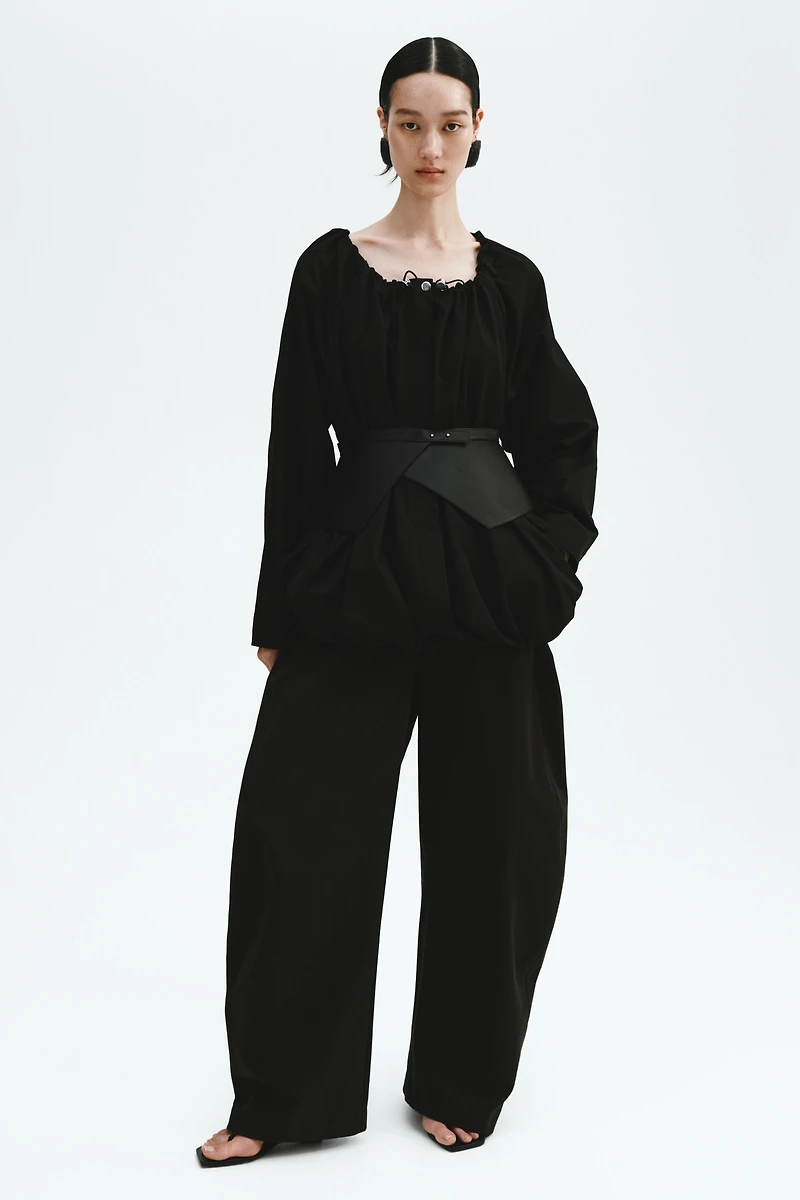 Drawstring-Detail Windbreaker