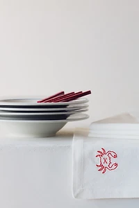 4-Pack Embroidered-Detail Linen-blend Napkins