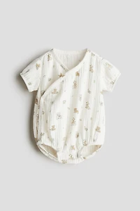 Printed Muslin Romper Suit