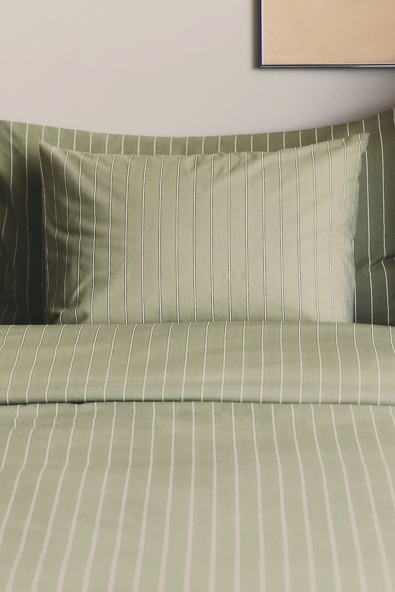 Striped Twin Duvet Cover Set
