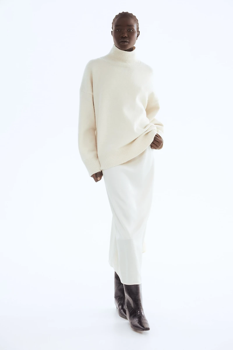 Oversized Mock-Turtleneck Sweater
