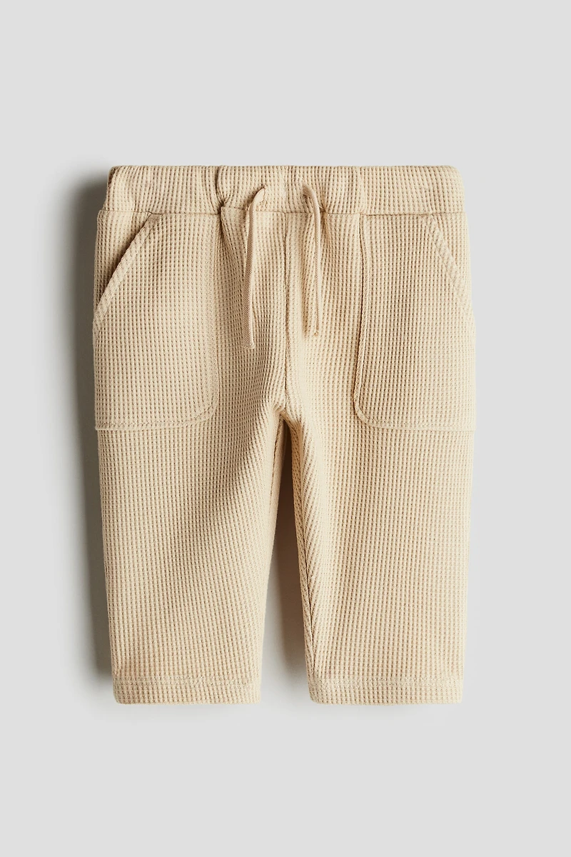 Pantalon de jogging en coton gaufré