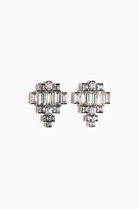 Rhinestone statement earrings