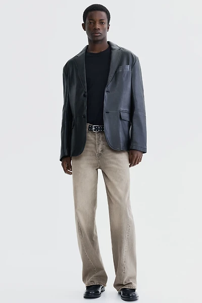 Loose-Fit Straight Twisted-Leg Jeans