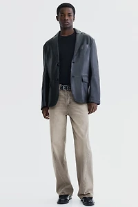 Loose-Fit Straight Twisted-Leg Jeans