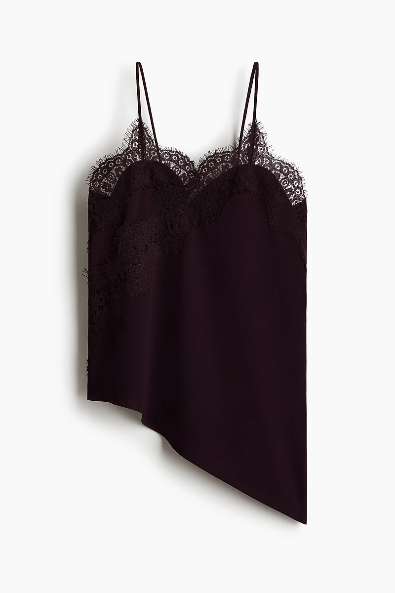 Lace-Trimmed Camisole Top