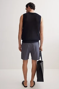 Regular-Fit Linen-Blend Shorts