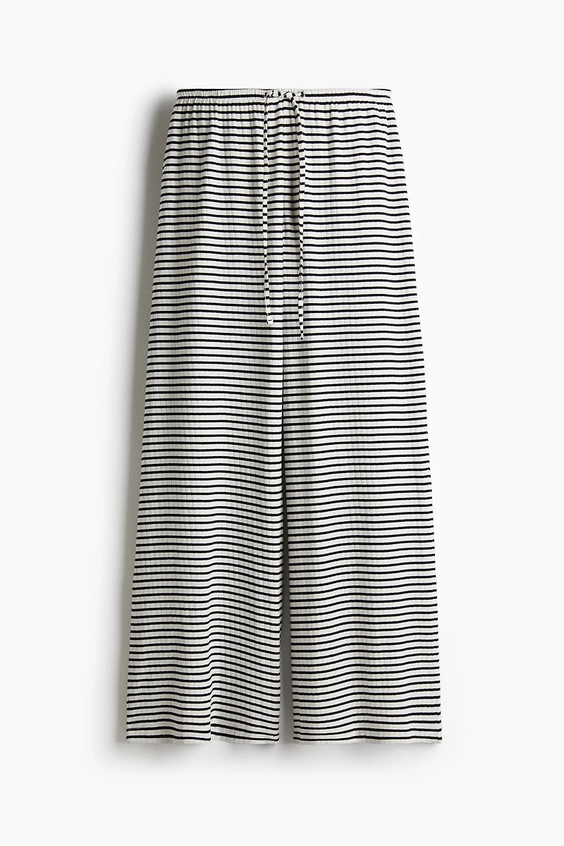 Ribbed Drawstring Pants
