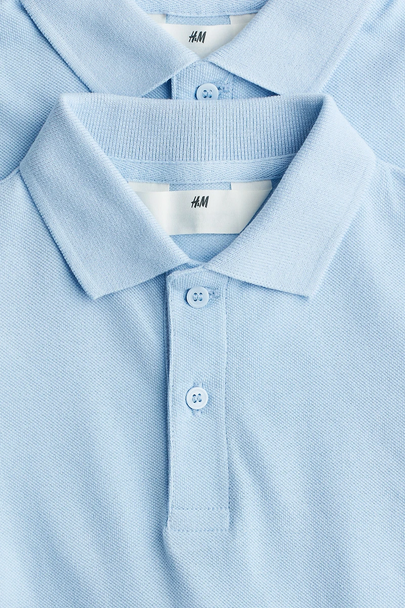 2-pack Cotton Polo Shirts