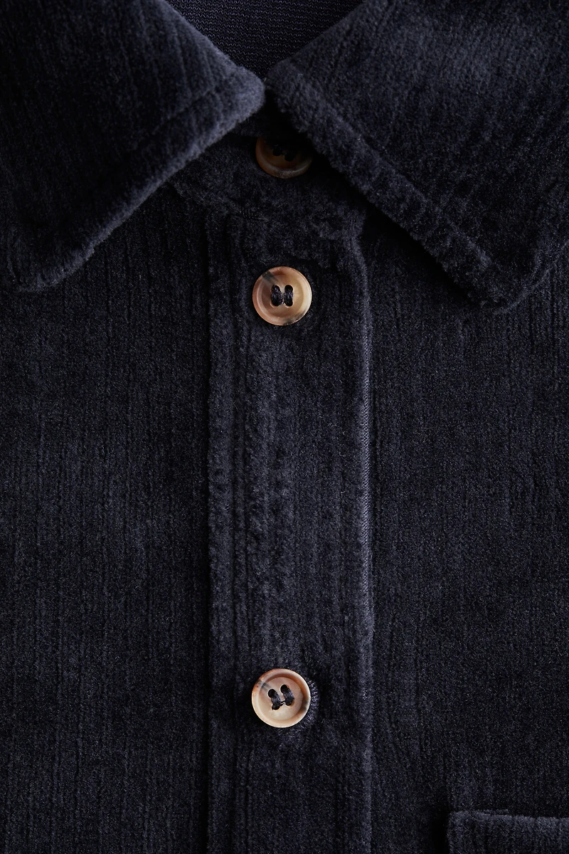 MAMA Ribbed Velour Shirt