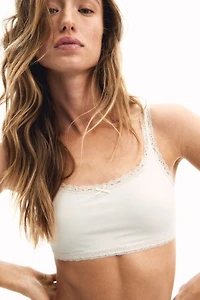 Padded Soft-Cup Microfiber Bra