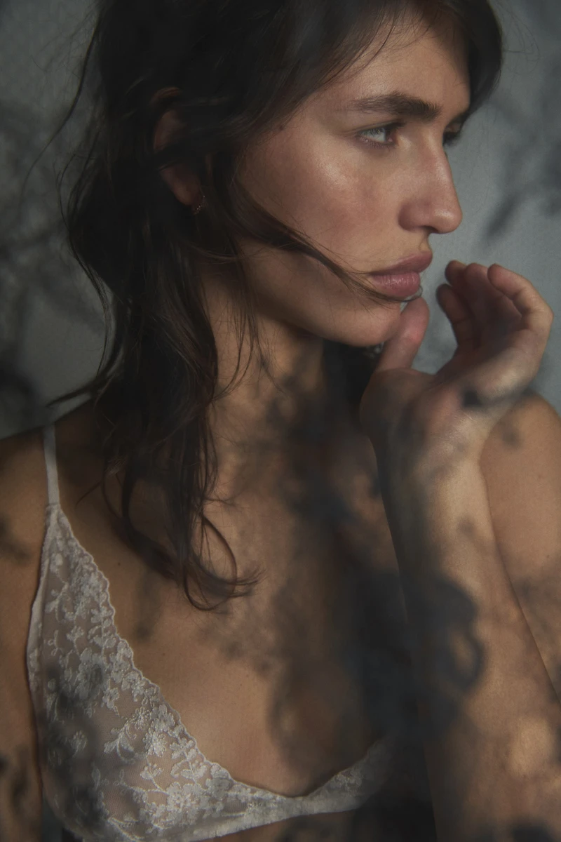 Embroidered Soft-Cup Bra