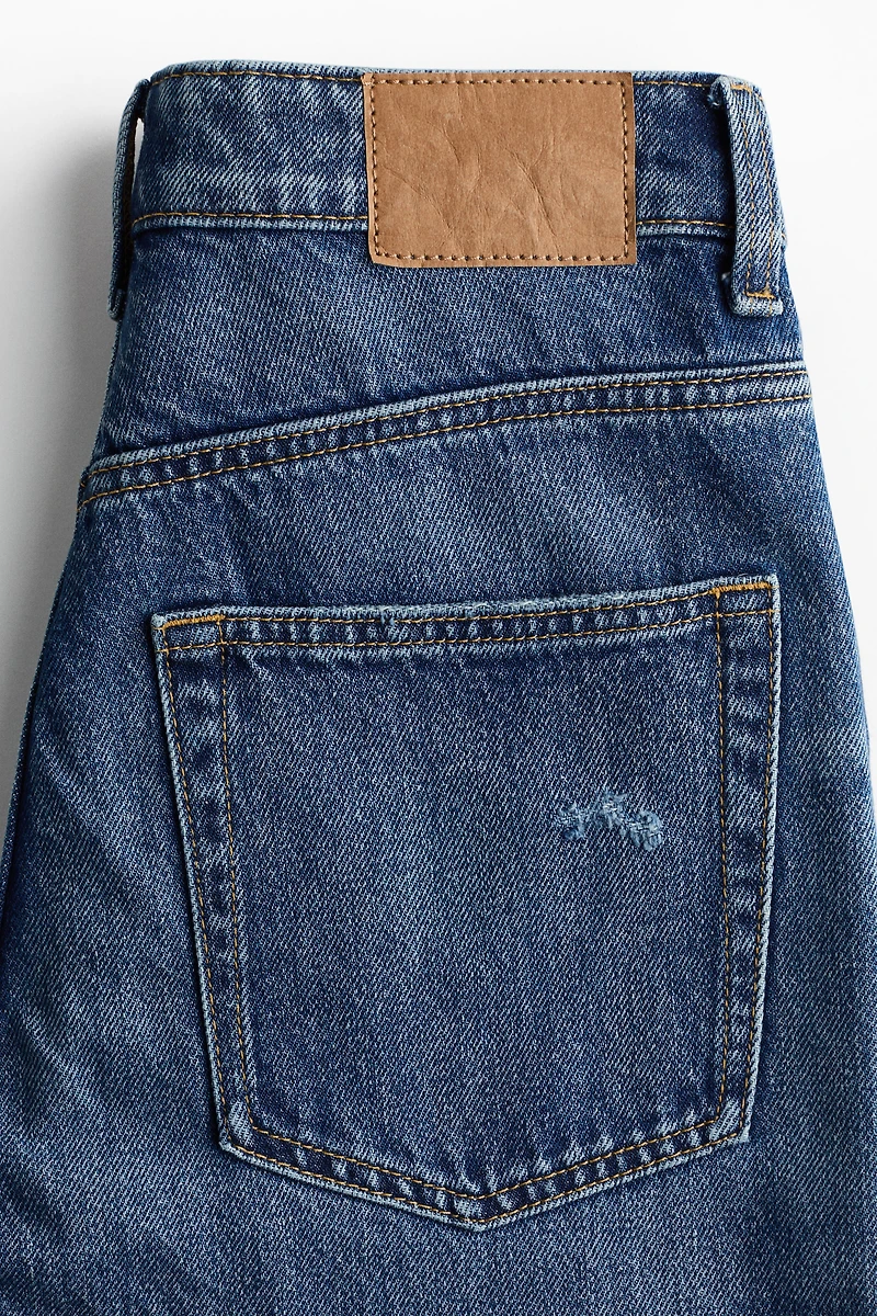 Straight High Waist Ankle Jeans