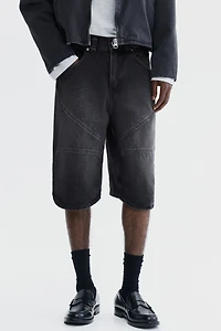 Super-Baggy Denim Shorts