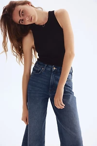 High Rise Wide-cut Jeans