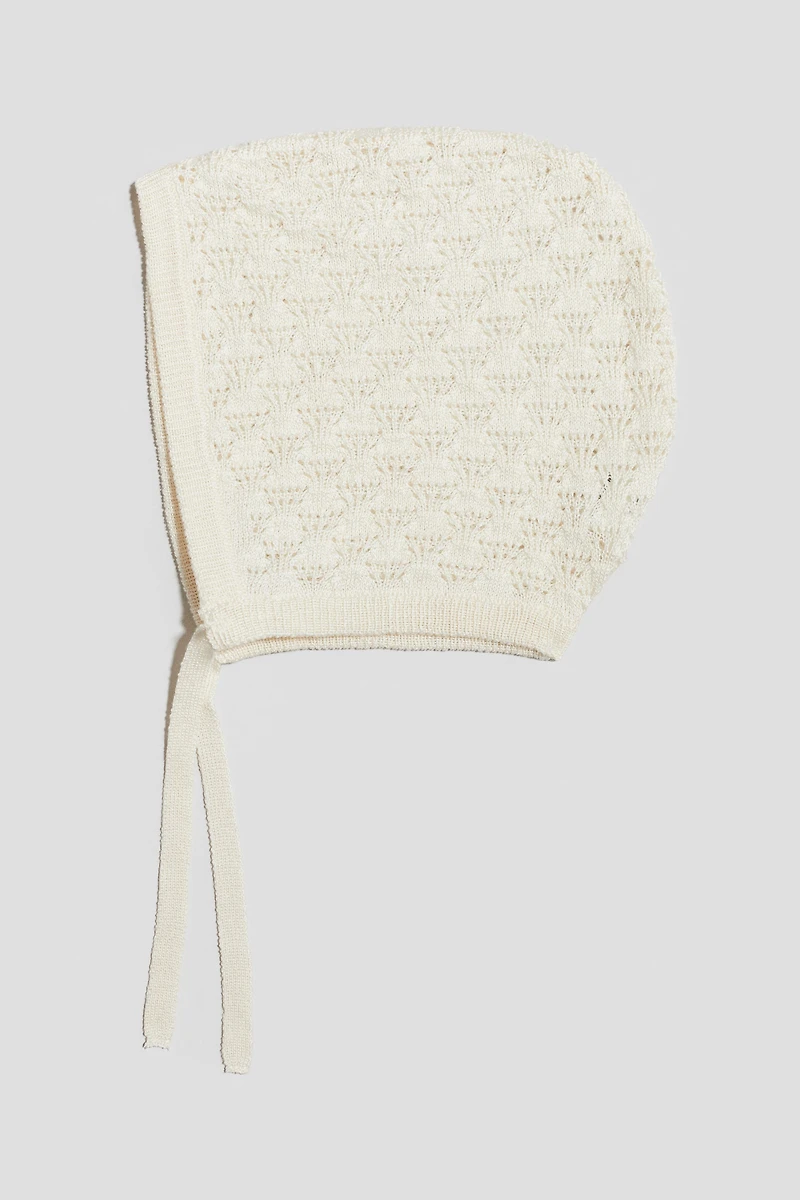 Bonnet béguin en soie mélangée
