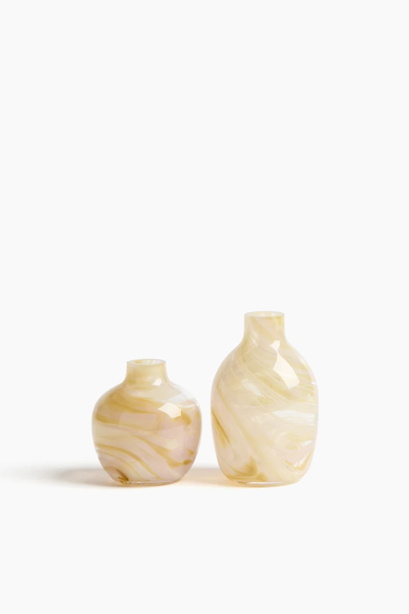 2-Pack Glass Mini Vases