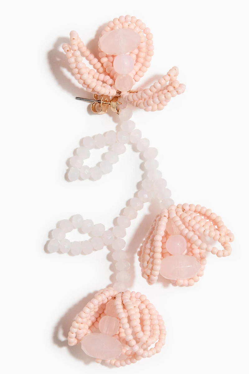 Beaded Flower Earrings