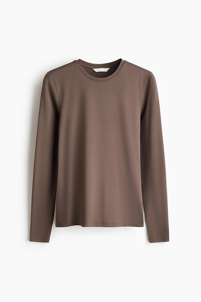 Long-sleeved Microfiber Top