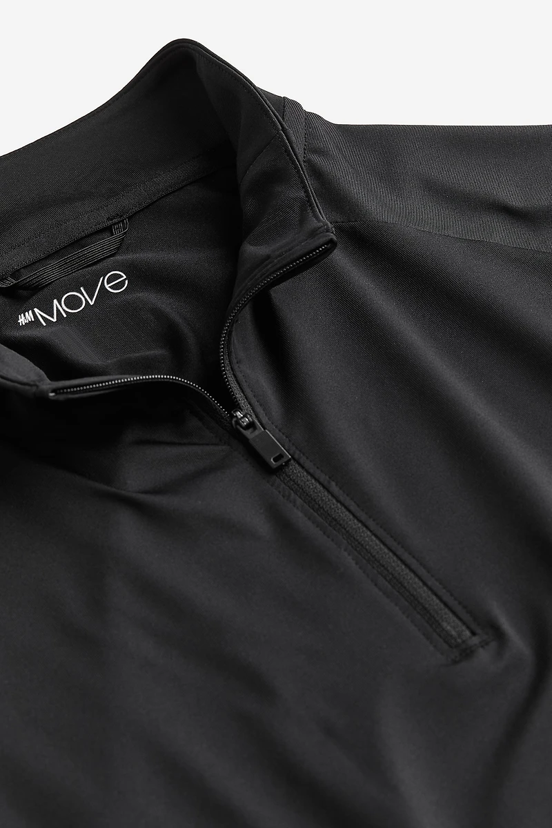 Regular-Fit Half-Zip Sports Shirt with DryMove™
