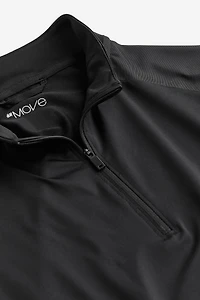 Regular-Fit Half-Zip Sports Shirt with DryMove™