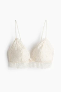 Soutien-gorge souple brodé et coussiné