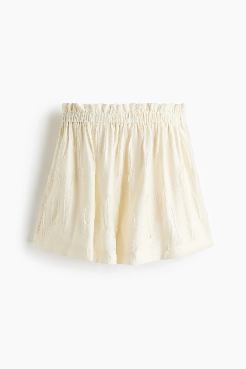 Frayed Paper-Bag Shorts