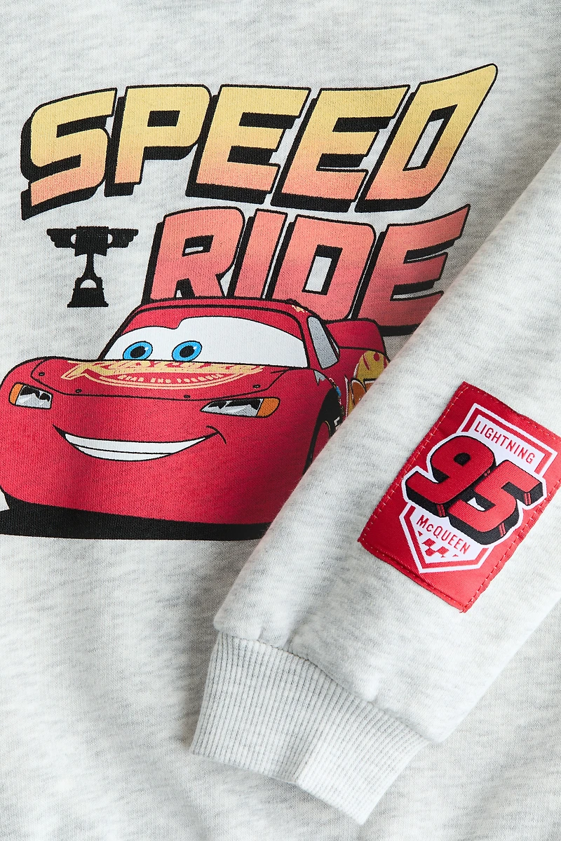 Loose-Fit Printed Hoodie