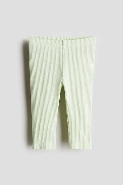 Ribbed Cotton Leggings