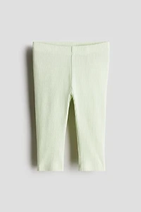 Ribbed Cotton Leggings
