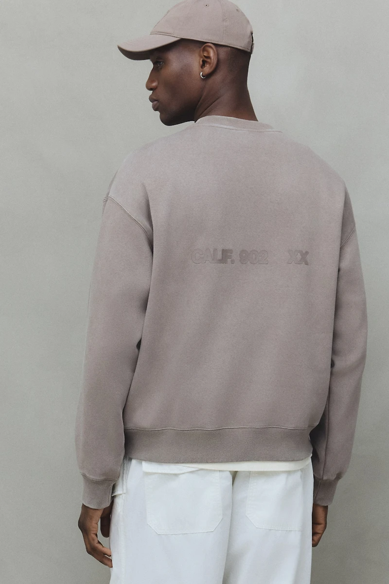 Loose-Fit Printed Sweatshirt