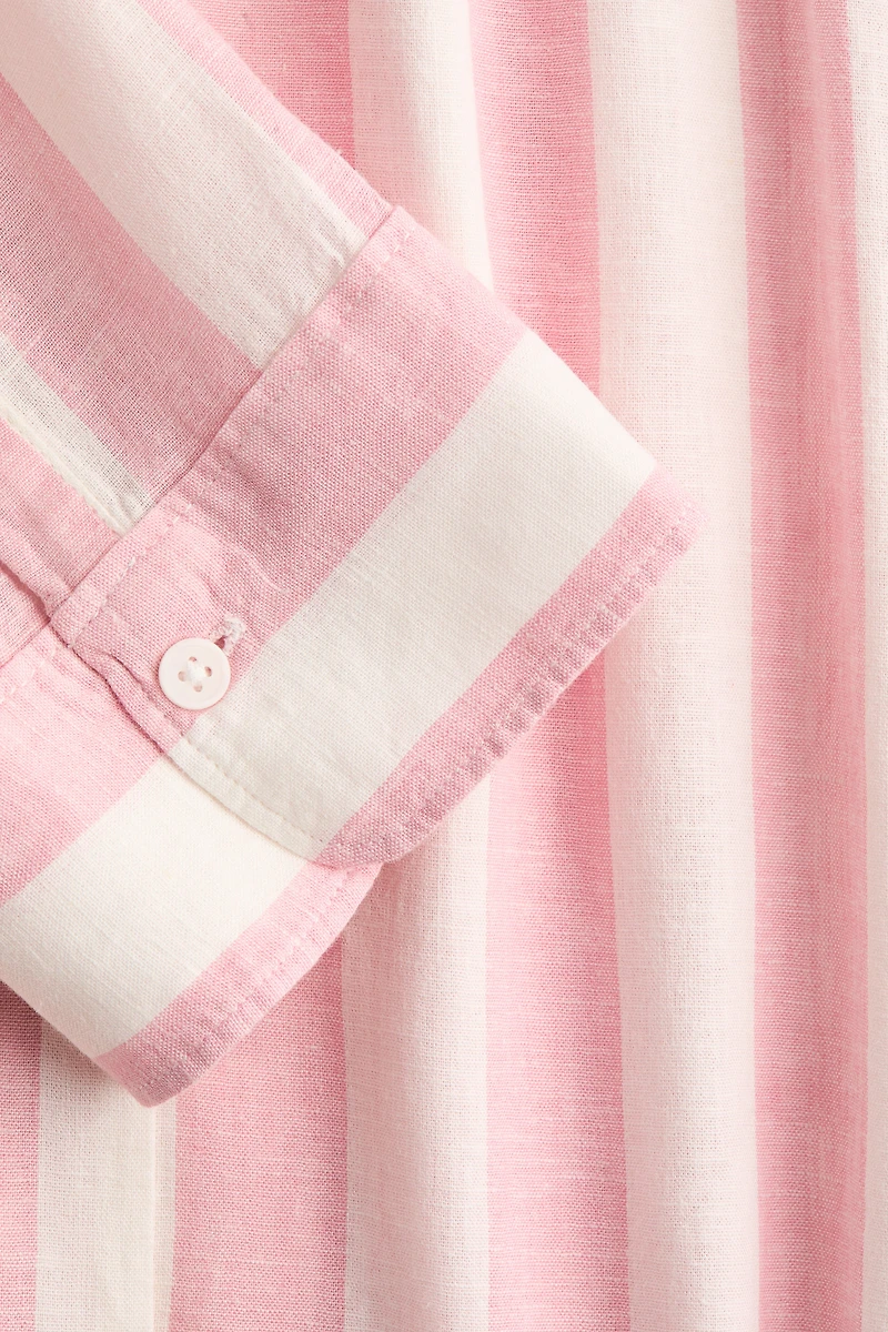 Chemise en lin mélangé