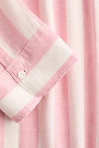 Chemise en lin mélangé