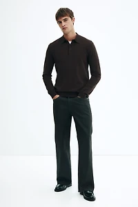 Regular-Fit Fine-Knit Polo Shirt