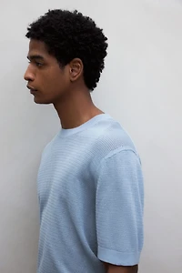 Regular Fit Hole-Knit T-Shirt