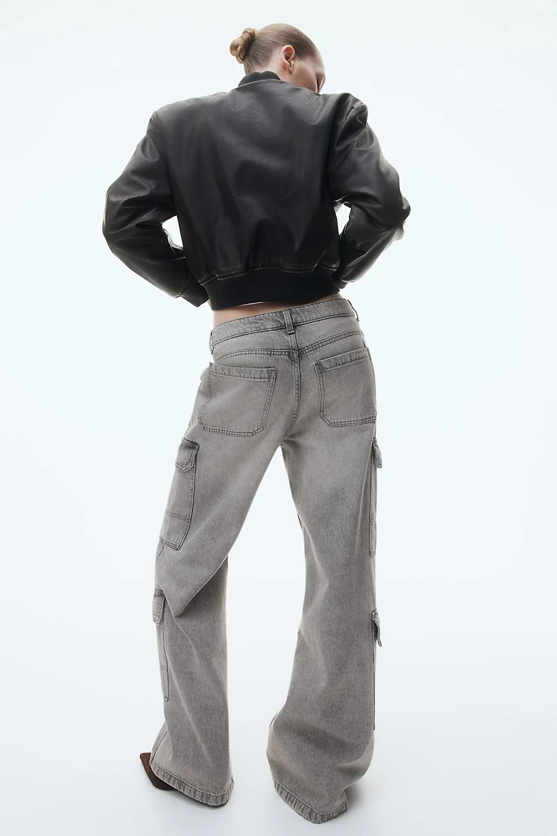 Denim Cargo Pants
