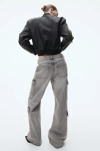 Denim Cargo Pants