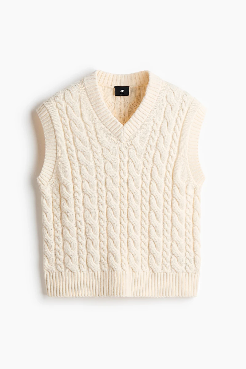 Relaxed-Fit Cotton Sweater Vest
