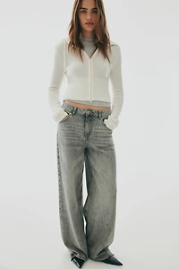 Gilet à capuche et fermeture éclair