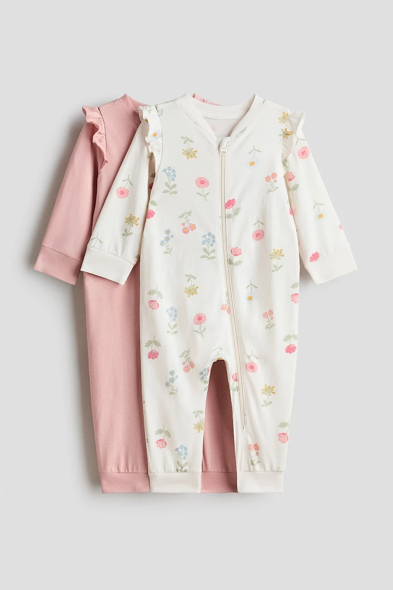 2-pack Cotton Pajama Jumpsuits