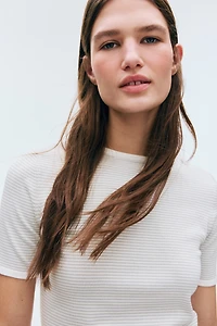 T-shirt en fin tricot