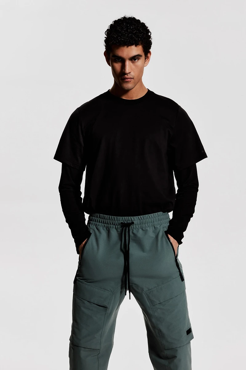 Regular Fit Sports Cargo Joggers