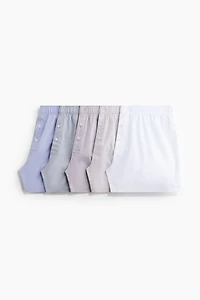 5-pack Woven Cotton Boxer Shorts