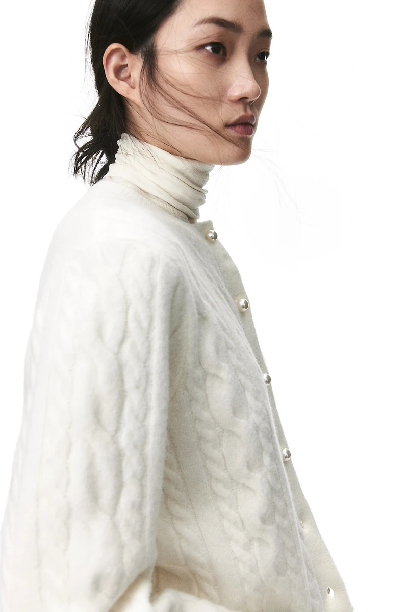 Cable-Knit Cardigan