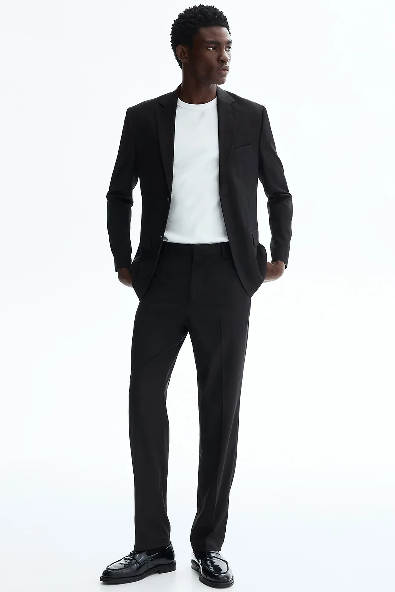 Regular-Fit Single-Breasted Jacket